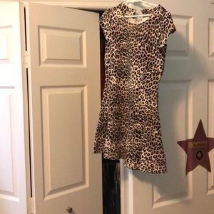 Animal print girls dress